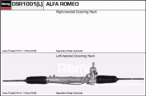 Remy DSR1001L - Stūres mehānisms autospares.lv