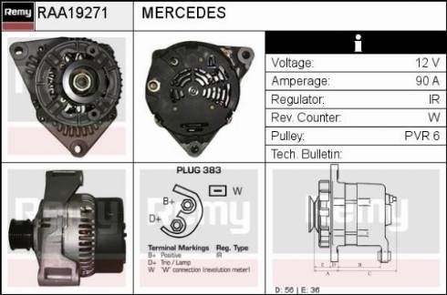 Remy RAA19271 - Ģenerators www.autospares.lv