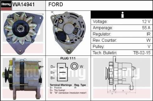 Remy RAA14941 - Ģenerators www.autospares.lv