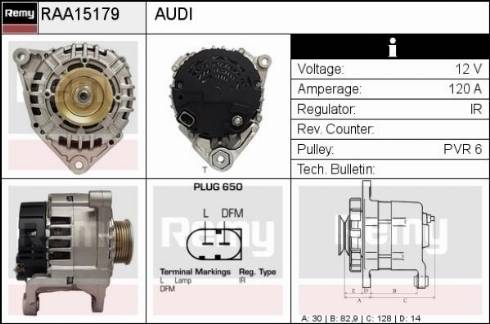 Remy RAA15179 - Ģenerators www.autospares.lv