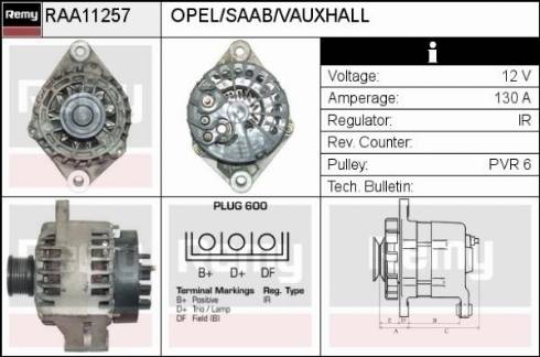 Remy RAA11257 - Ģenerators autospares.lv