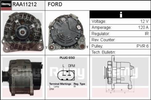 Remy RAA11212 - Ģenerators www.autospares.lv