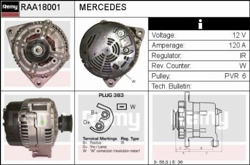 Remy RAA18001 - Ģenerators autospares.lv