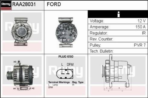 Remy RAA28031 - Alternator www.autospares.lv