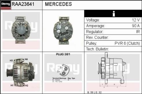 Remy RAA23641 - Ģenerators autospares.lv