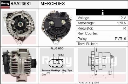 Remy RAA23681 - Ģenerators www.autospares.lv