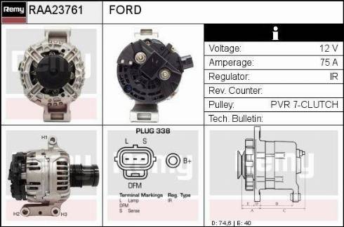 Remy RAA23761 - Ģenerators www.autospares.lv