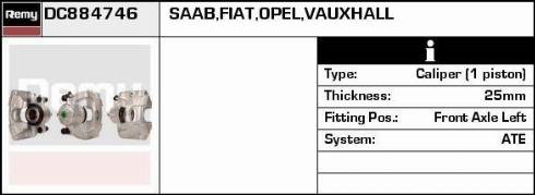 Remy RAB995857 - Bremžu suports autospares.lv