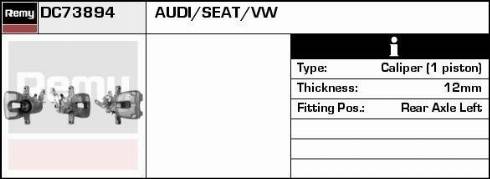 Remy RAB84905 - Bremžu suports autospares.lv