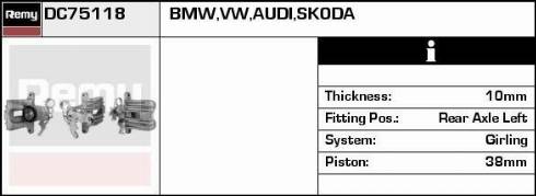 Remy RAB86229 - Brake Caliper www.autospares.lv