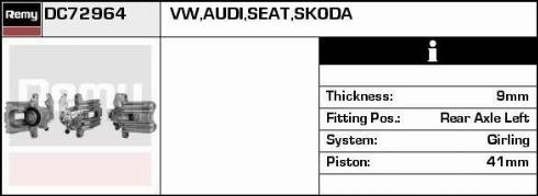 Remy RAB83075 - Brake Caliper www.autospares.lv