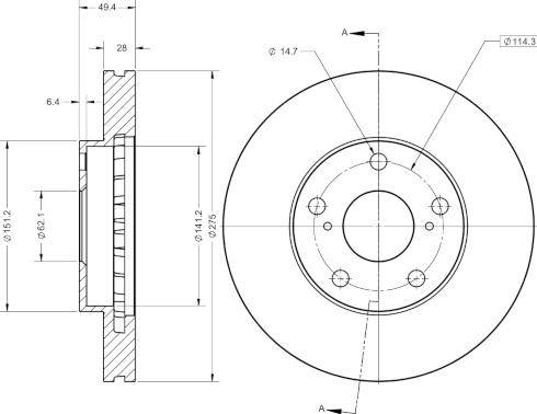 Remy RAD1906C - Тормозной диск www.autospares.lv