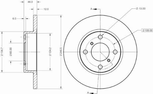 Remy RAD1460C - Bremžu diski www.autospares.lv