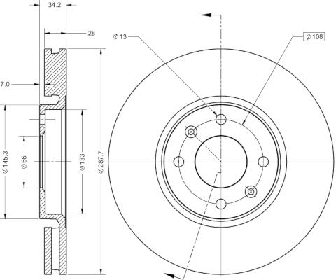 Remy RAD1562C - Тормозной диск www.autospares.lv