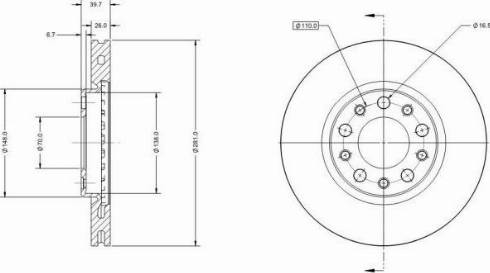 Remy RAD1585C - Brake Disc www.autospares.lv