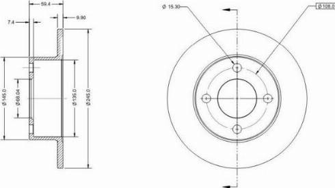 Remy RAD1578C - Bremžu diski www.autospares.lv