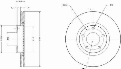 Remy RAD1643C - Brake Disc www.autospares.lv