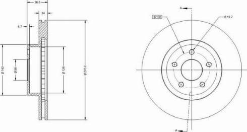 Remy RAD1629C - Brake Disc www.autospares.lv