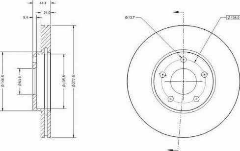 Remy RAD1673C - Тормозной диск www.autospares.lv