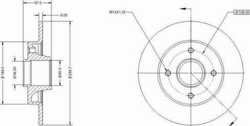 Remy RAD1053C - Тормозной диск www.autospares.lv