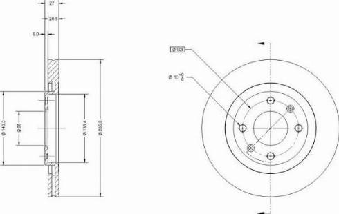 Remy RAD1060C - Тормозной диск www.autospares.lv