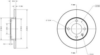 Remy RAD1145C - Тормозной диск www.autospares.lv