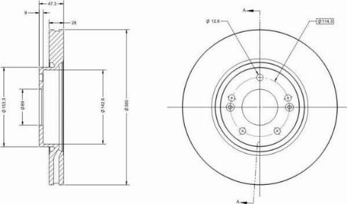 Remy RAD1101C - Bremžu diski www.autospares.lv