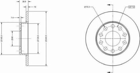 Remy RAD1130C - Bremžu diski www.autospares.lv