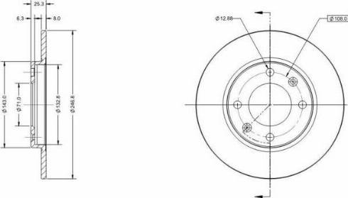 Remy RAD1133C - Тормозной диск www.autospares.lv