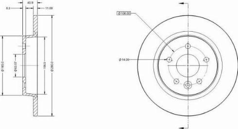 Remy RAD1122C - Тормозной диск www.autospares.lv