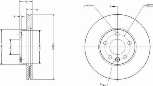 Remy RAD1396C - Тормозной диск www.autospares.lv