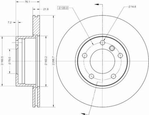 Remy RAD1344C - Тормозной диск www.autospares.lv