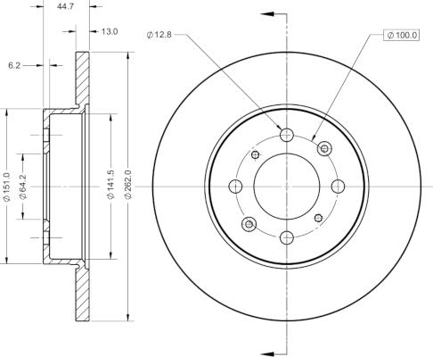 Remy RAD1363C - Brake Disc www.autospares.lv