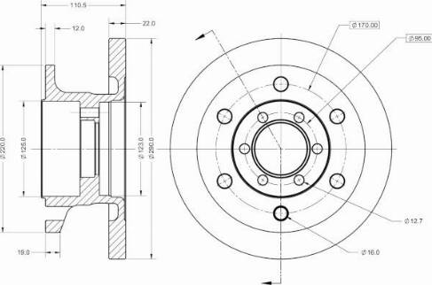 Remy RAD1318C - Bremžu diski www.autospares.lv