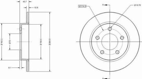 Remy RAD1385C - Bremžu diski autospares.lv