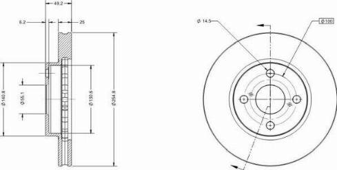 Remy RAD1382C - Bremžu diski www.autospares.lv