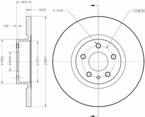 Remy RAD1331C - Bremžu diski www.autospares.lv