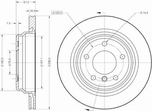 Remy RAD1295C - Bremžu diski www.autospares.lv