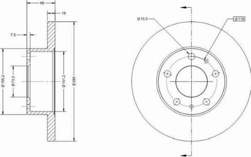 Remy RAD1280C - Bremžu diski autospares.lv