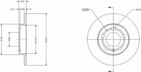 Remy RAD1708C - Bremžu diski www.autospares.lv