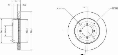 Remy RAD1732C - Bremžu diski www.autospares.lv