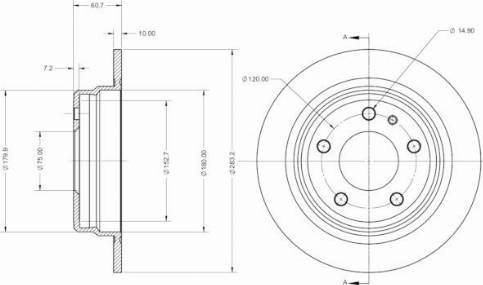 Remy RAD2445C - Bremžu diski www.autospares.lv