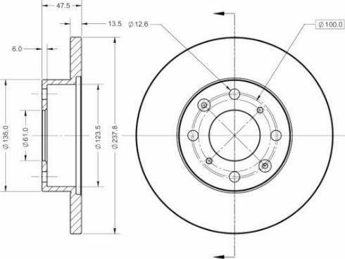 MOPROD MBD0423 - Bremžu diski autospares.lv