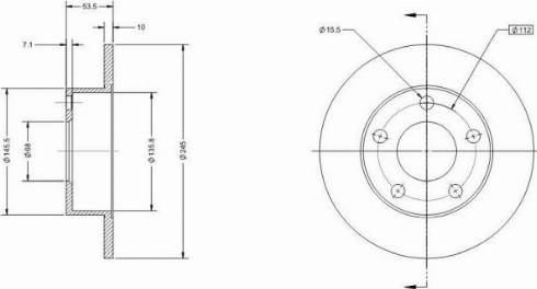 Remy RAD2300C - Bremžu diski www.autospares.lv