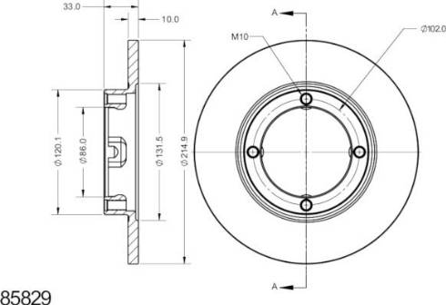 Remy RAD2325C - Bremžu diski www.autospares.lv