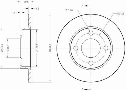 Remy RAD2372C - Bremžu diski www.autospares.lv