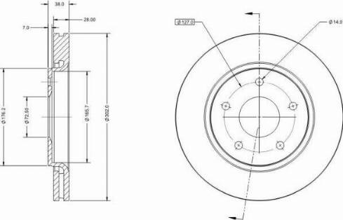 Remy RAD2229C - Bremžu diski www.autospares.lv