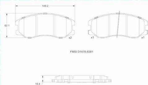 Remy RAP1697 - Bremžu uzliku kompl., Disku bremzes www.autospares.lv