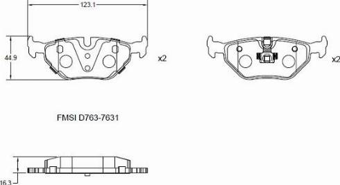 Remy RAP1044 - Brake Pad Set, disc brake www.autospares.lv