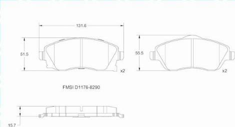 Remy RAP1045 - Brake Pad Set, disc brake www.autospares.lv